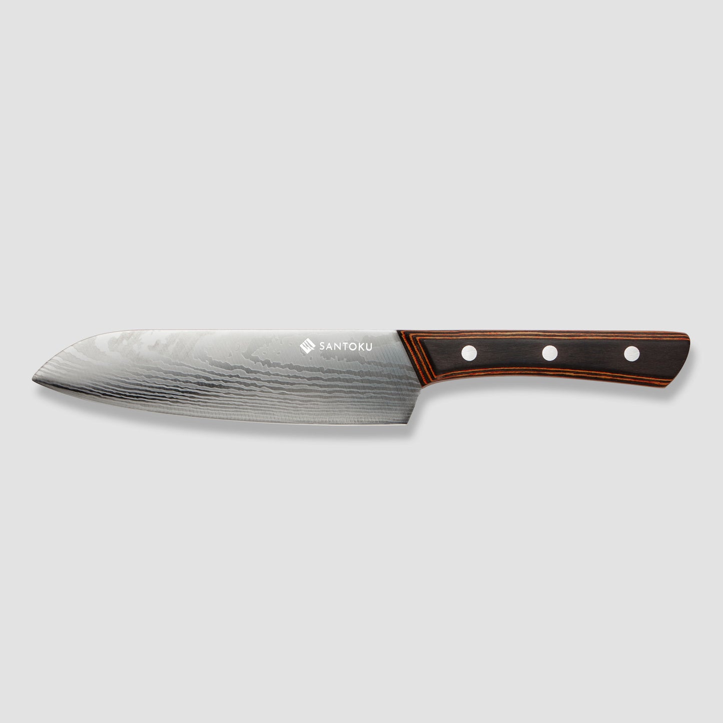 Yuhi 6-Piece Damascus-Pattern Kitchen Knife Set with Pakkawood Handles & Gift Box